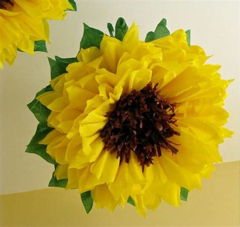 Sunflower Tissue Paper Diy Tissue Flowers Crepe Paper Flowers Giant