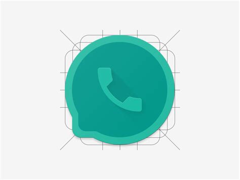 Whatsapp Icon Material Design Materialup