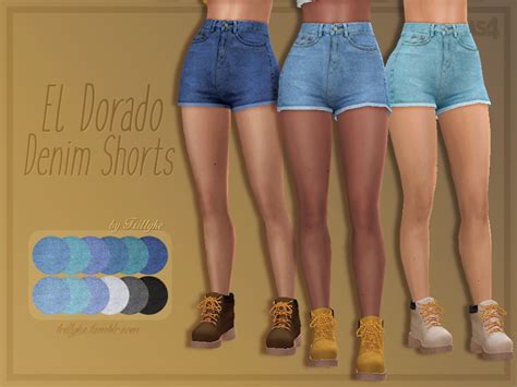 El Dorado Denim Shorts A Pair Of High Waisted Denim Shorts For The