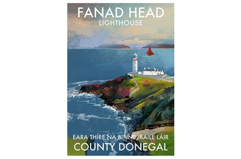 Signed Print Of Fanad Head Lighthouse Lighthouses Of Ireland Etsy