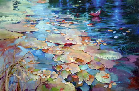 Oil Painting Leaves By Donna Young 11