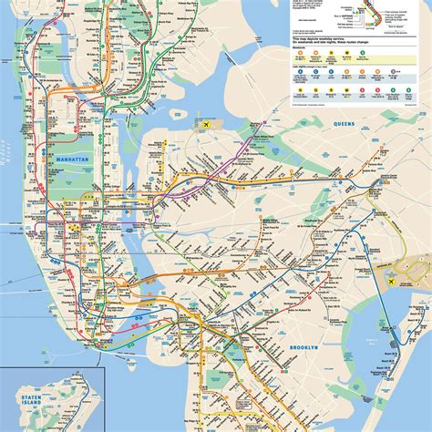 New York Subway Map Printable