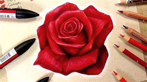 How To Draw A Realistic Rose 🌹 Advent Day 18 🎄 Realistic Rose Drawing