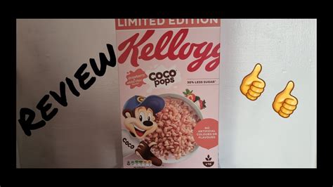 Kelloggs Strawberry And White Chocolate Coco Pops Review Youtube