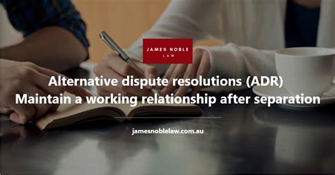 Alternative Dispute Resolution Adr In Australia James