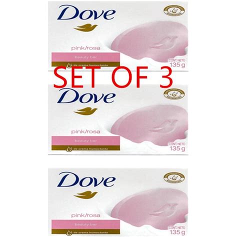 Set Of 3 Dove Rosa Beauty Bar Soap 135gpink Shopee Philippines