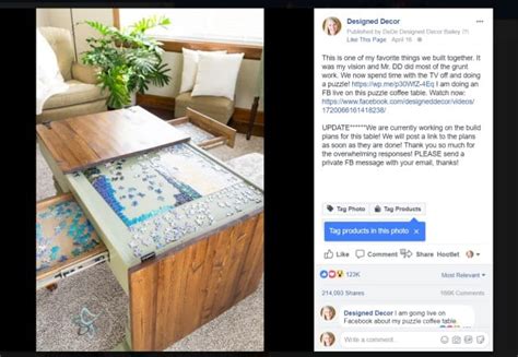 The $30 farmhouse coffee table. Puzzle Coffee Table Build Plans ~- Designed Decor