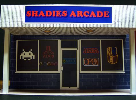 Shadies Arcade Exterior Storefront Diorama Weird Fantastic Toy Adventures