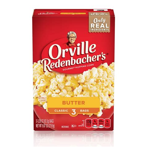 Orville Redenbachers Butter Microwave Popcorn 329 Oz 3 Ct Walmart