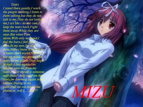 Depressed Anime Girl With Quotes Quotesgram