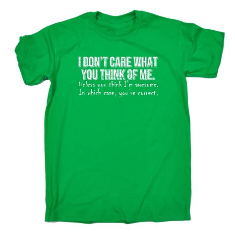 I Dont Care What You Think Of Me Youre Correct T Shirt Tee Funny