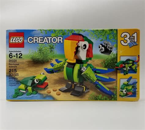 Lego 31031 Creator Rainforest Animals 3 In 1 Parrot Frog Lizard Fish