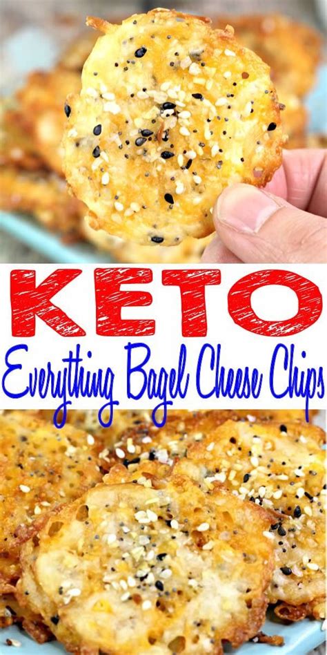 Keto Chips Best Low Carb Everything Bagel Cheese Chip Recipe Easy