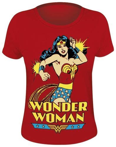 tee shirt femme wonder woman power t shirts rock a gogo chemise dc comics fringues