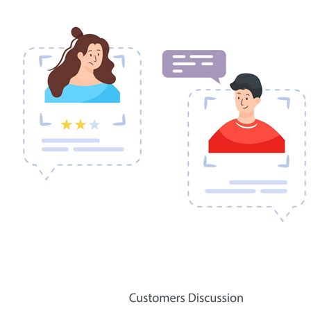 Customers Discussion Design 2667137 Vector Art At Vecteezy