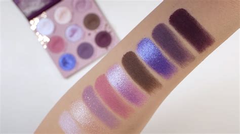 Colourpop All Amethyst Palette Live Swatches Youtube