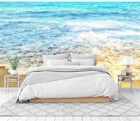 3d Beach Waves E1545 Wallpaper Mural Paper Wall Print Indoor Murals Ca