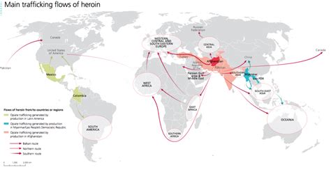 These Maps Show How Illegal Drugs Flow Around The Globe World Economic Forum