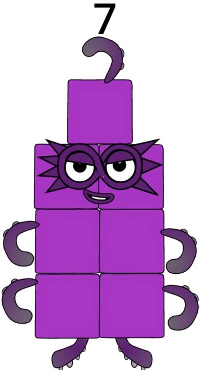 Numberblocks Septablock 2d By Alexiscurry On Deviantart