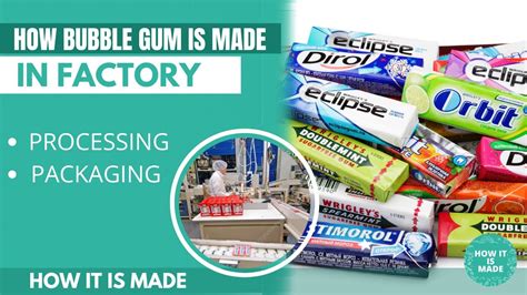 How Bubble Gum Is Made In Factory Awesome Chewing Gum Manufacturing