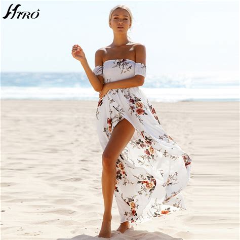 2017 Beach Summer Dresses Boho Style Long Dress Women Off Shoulder
