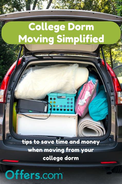 College Dorm Moving Simplified Follow These Tips To Save Time And Money