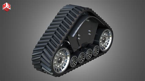 Rubber Crawler Track Systems Package 3d Model Cgtrader