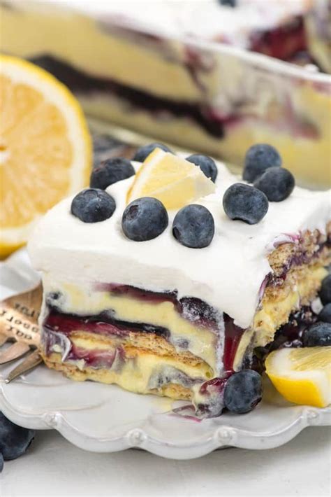 Blueberry Lemon Icebox Cake Is The Perfect No Bake Dessert Lemon