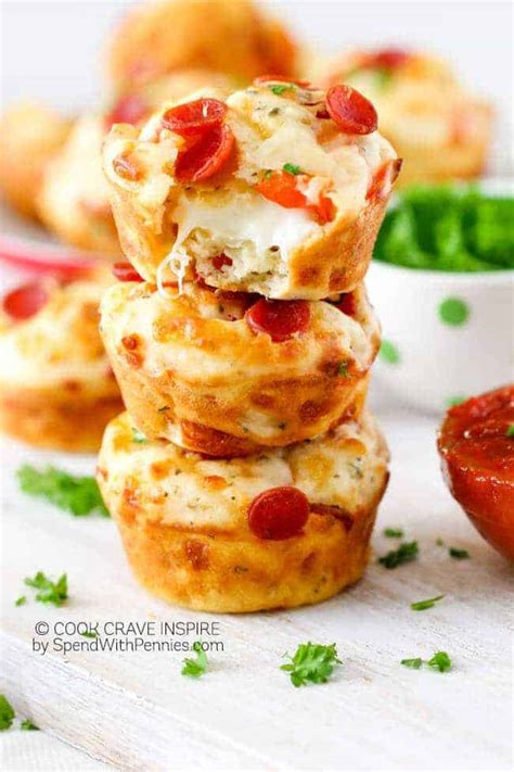 Easy Cheesy Pepperoni Pizza Puffs Spend With Pennies