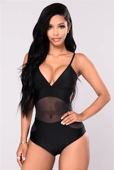 Marlee Mesh Swimsuit Black Black Supermodels Fashion Outfits Women