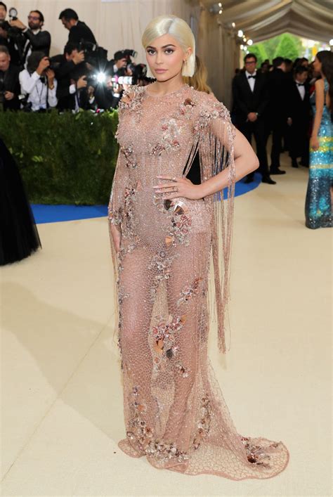 Met Gala Kylie Jenner Wears Sheer Versace Dress Teen Vogue