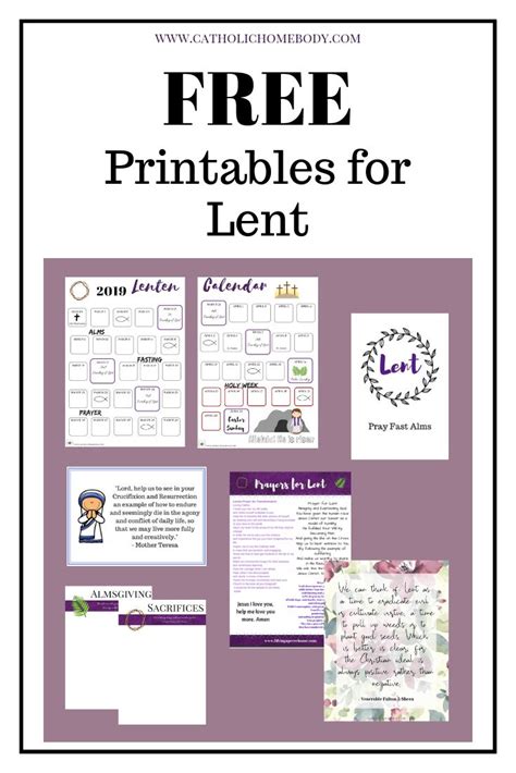 Activities For Lent Printable