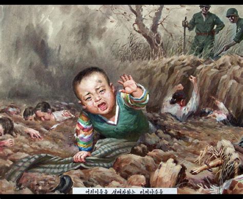How North Korea Sees America Gruesome Art Depicts Americans Murdering Koreans Daily Star