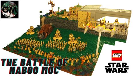 Huge Lego Star Wars Battle Of Naboo Moc Epic Cinematic Finale Youtube