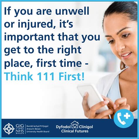 Remember Nhs 111 Wales If Youre Unwell