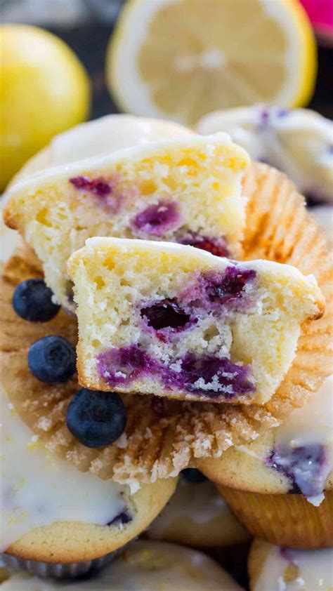Blueberry Lemon Muffins With Lemon Glaze Video Sweet And Savory Meals