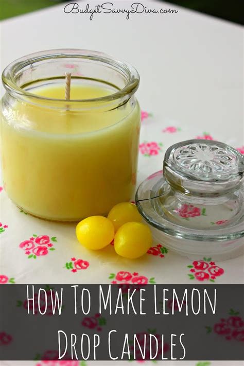 How To Make A Lemon Drop Candle Lemon Candle Homemade Scented