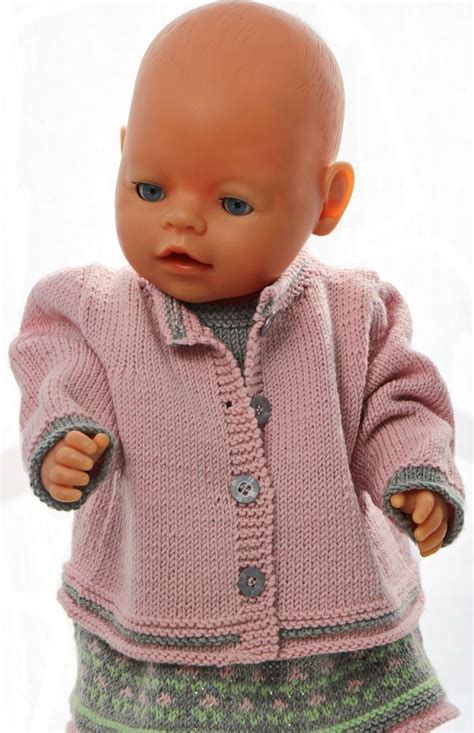 Baby born kleidung gebraucht online kaufen auf quoka.de. Puppenjacke stricken anleitung | Puppenkleidung stricken ...