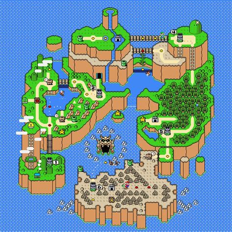Super Mario World Full Map World Map