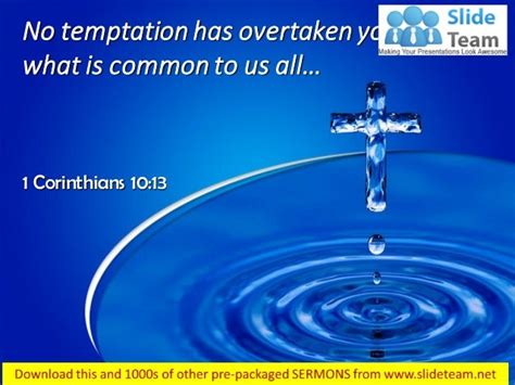 0514 1 Corinthians 1013 No Temptation Has Overtaken You Except Power