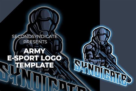 Army Esport Logo Template Design Template Place