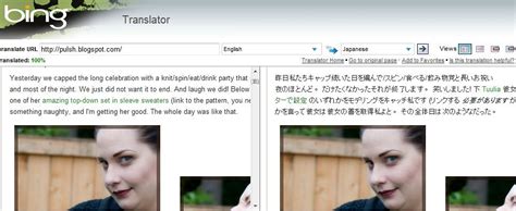 Bing Translator In Action You Can Add Translation To Your Flickr