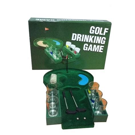 Indoor Mini Golf Game Set And Golf Course Shot Glass Party Games Drinking For Adult Drinking