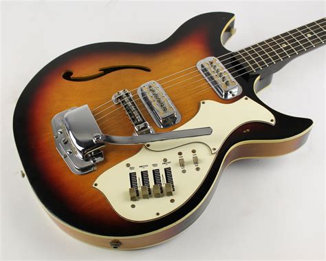 Harmony Rebel H684 1970s Sunburst Guitar For Sale Thunder
