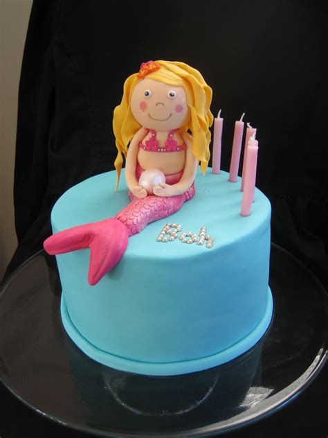 Mermaid Figurine Cake Mermaid Cakes Cake Childrens Birthday Cakes