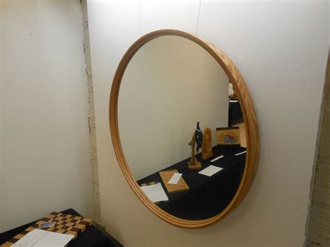 Hand Crafted Round Mirror Frame By K H Gunderson