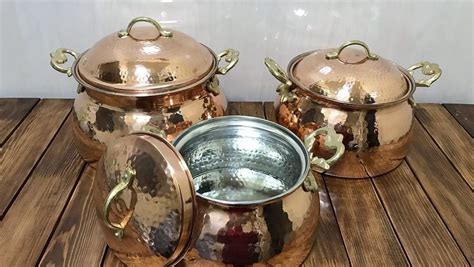 Free uk delivery on orders over £50! Handmade Copper STOCKPOT, Rustic Kitchen Vintage Cookware ...