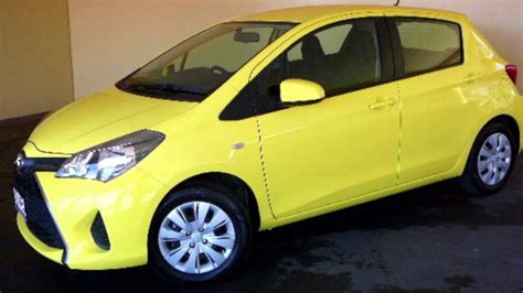 2014 Toyota Yaris Ncp130r My15 Ascent Yellow 4 Speed Automatic