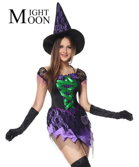 Buy Moonight Wizards Costume Halloween Party Women Witch Costume Sexy Magician