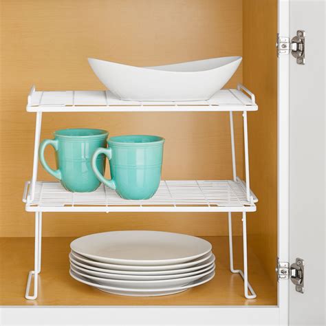 Mainstays Folding Metal Kitchen Pantry Organization Wire Shelf, White